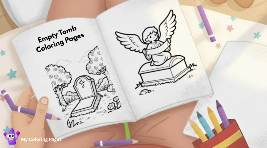 Empty Tomb Coloring Pages