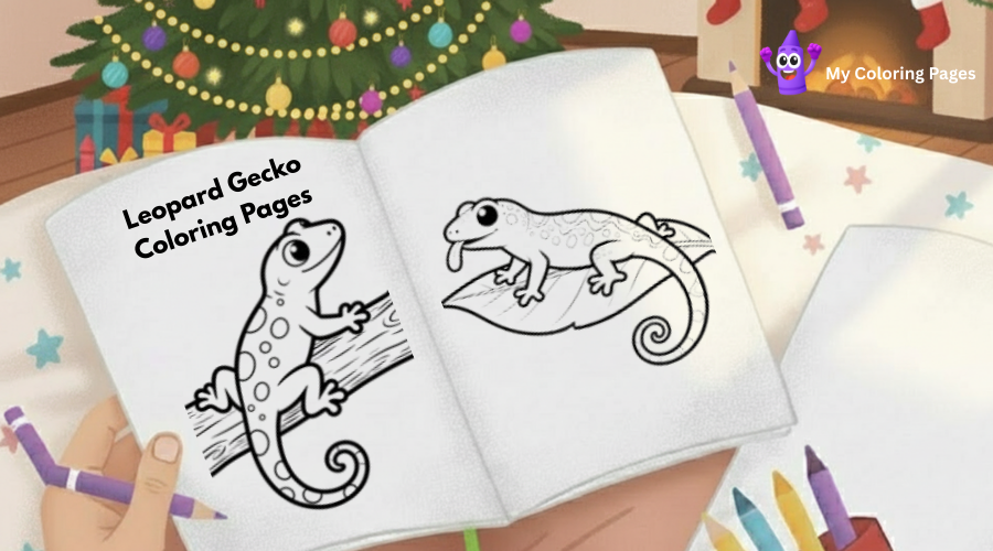 Leopard Gecko Coloring Pages