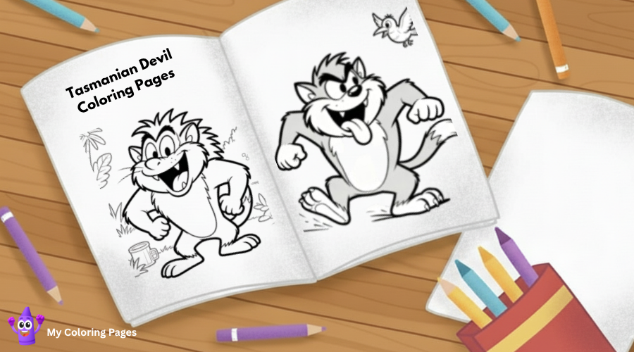 Tasmanian Devil Coloring Pages