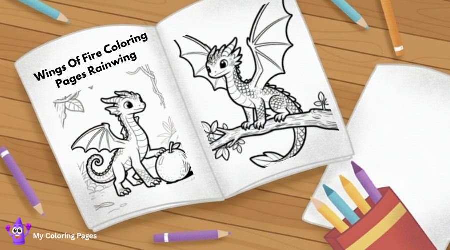 Wings Of Fire Coloring Pages Rainwing