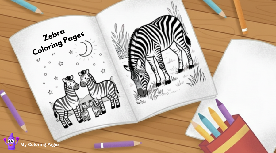 Zebra Coloring Pages