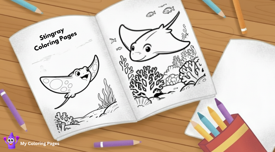 Stingray Coloring Pages