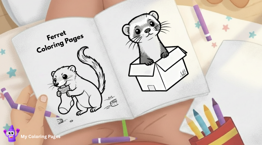 Ferret Coloring Pages