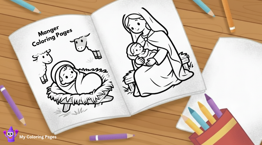 Manger Coloring Pages