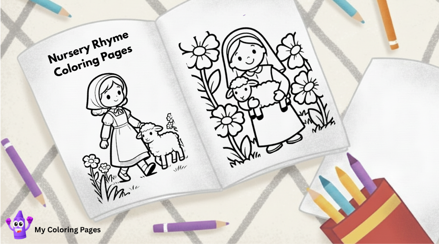 Nursery Rhyme Coloring Pages