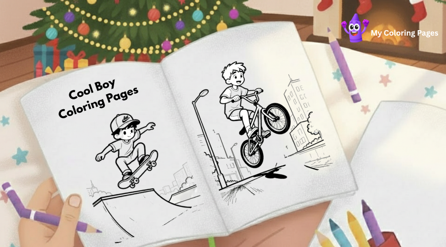Cool Boy Coloring Pages