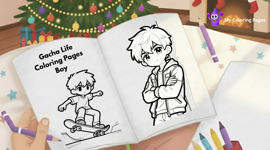 Gacha Life Coloring Pages Boy