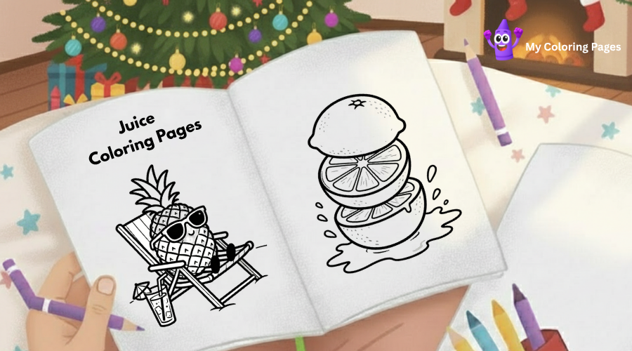 Juice Coloring Pages