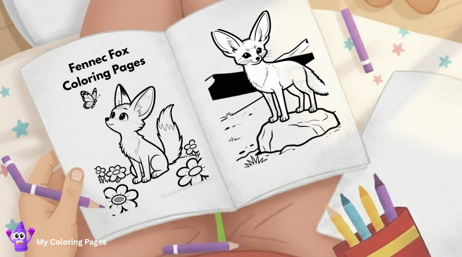 Fennec Fox Coloring Pages