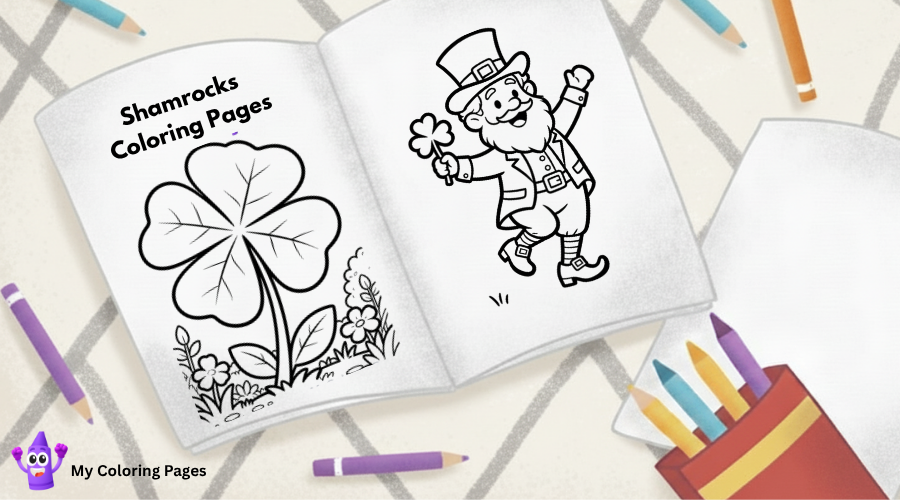 Shamrocks Coloring Pages