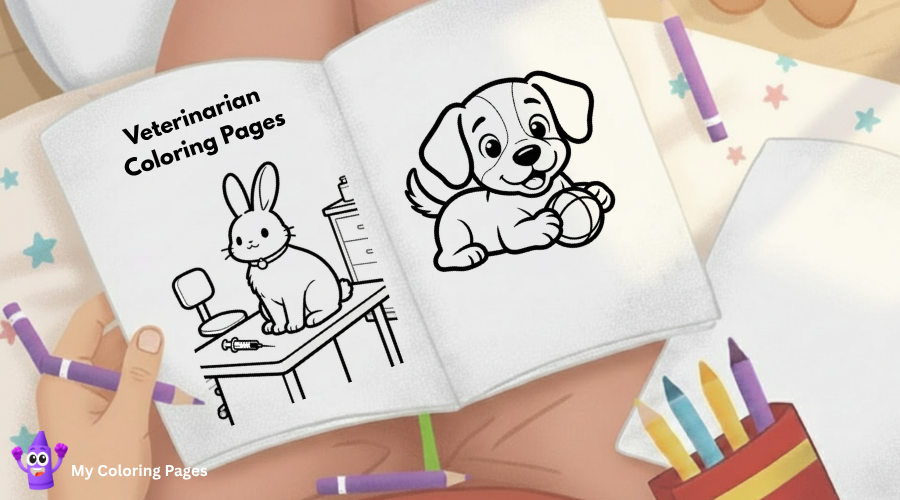 Veterinarian Coloring Pages