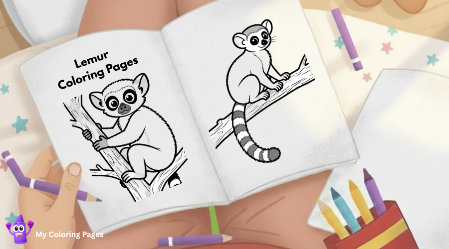 Lemur Coloring Pages