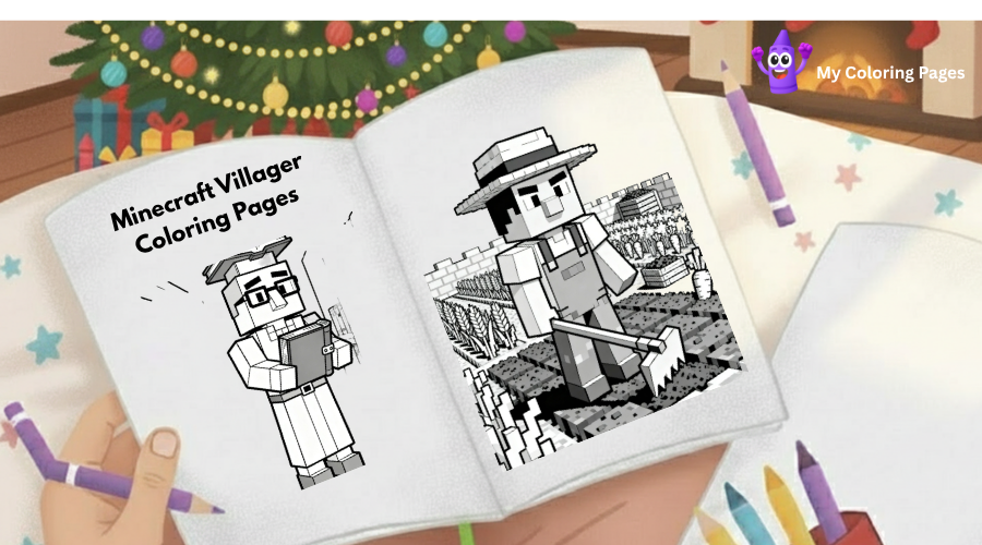 Minecraft Villager Coloring Pages