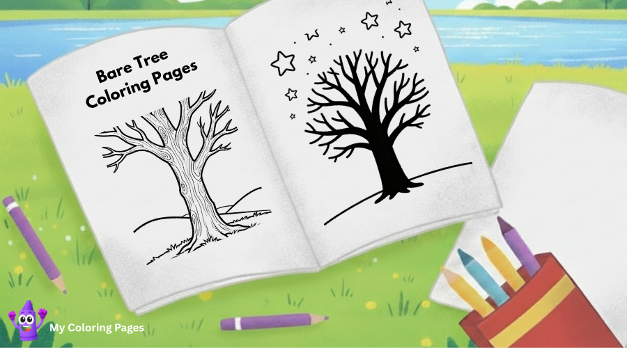 Bare Tree Coloring Pages