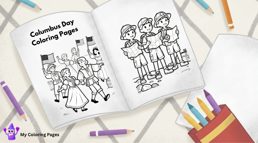 Columbus Day Coloring Pages