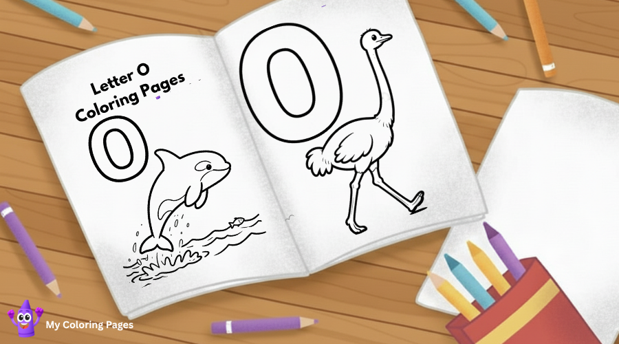 Letter O Coloring Pages