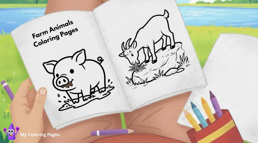 Farm Animals Coloring Pages