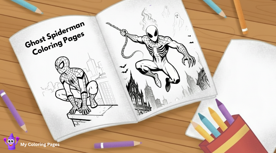 Ghost Spiderman Coloring Pages