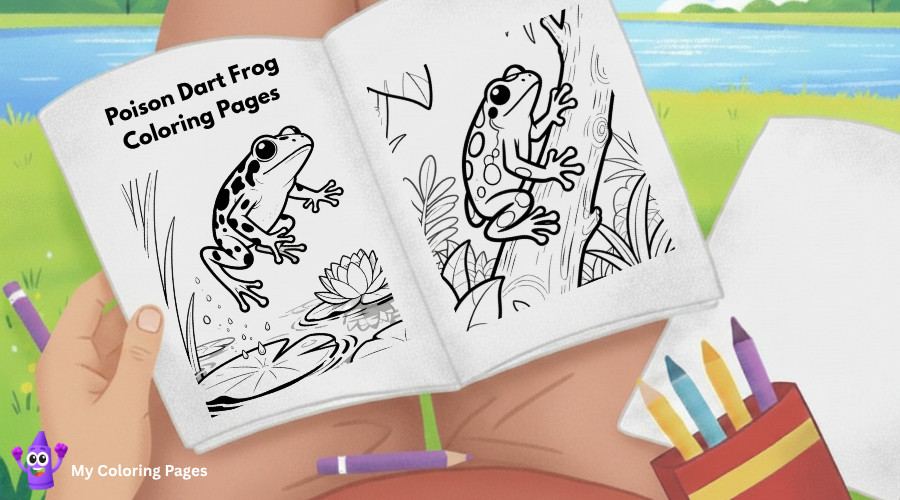 Poison Dart Frog Coloring Pages