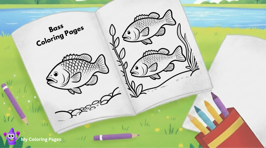 Bass Coloring Pages