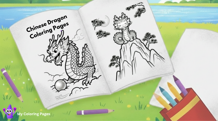 Chinese Dragon Coloring Pages