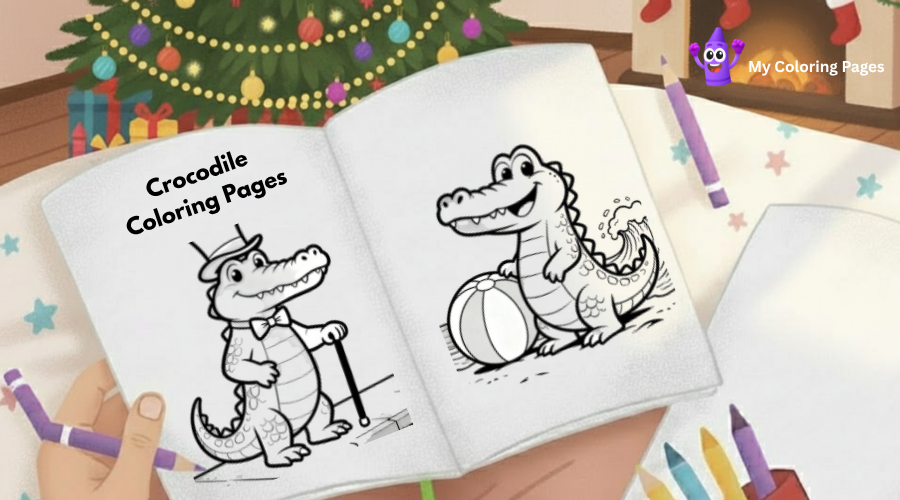Crocodile Coloring Pages