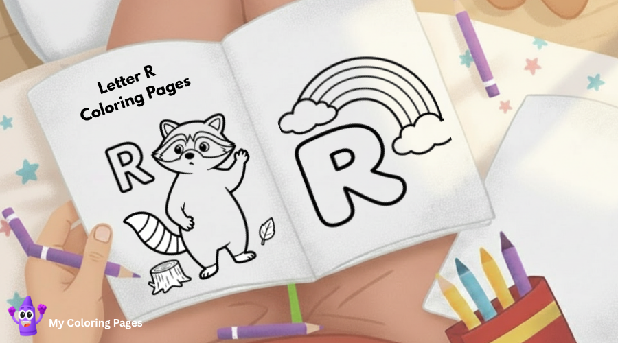 Letter R Coloring Pages