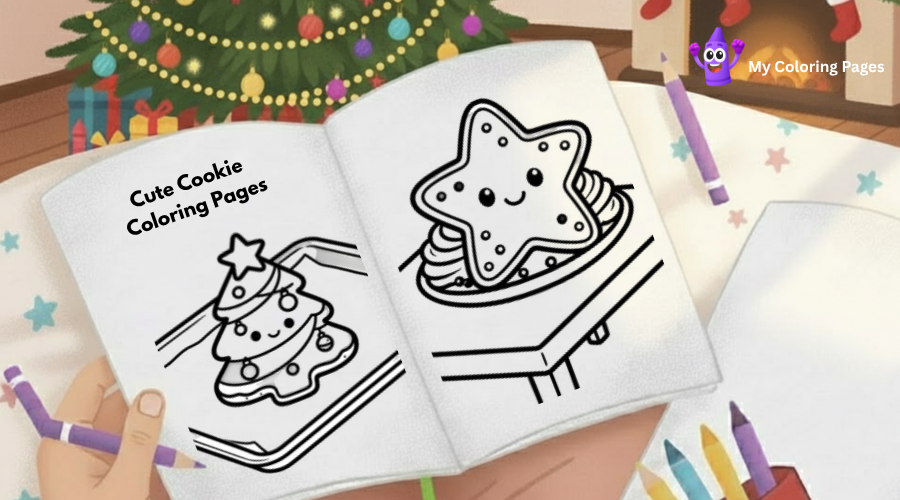 Cute Cookie Coloring Pages