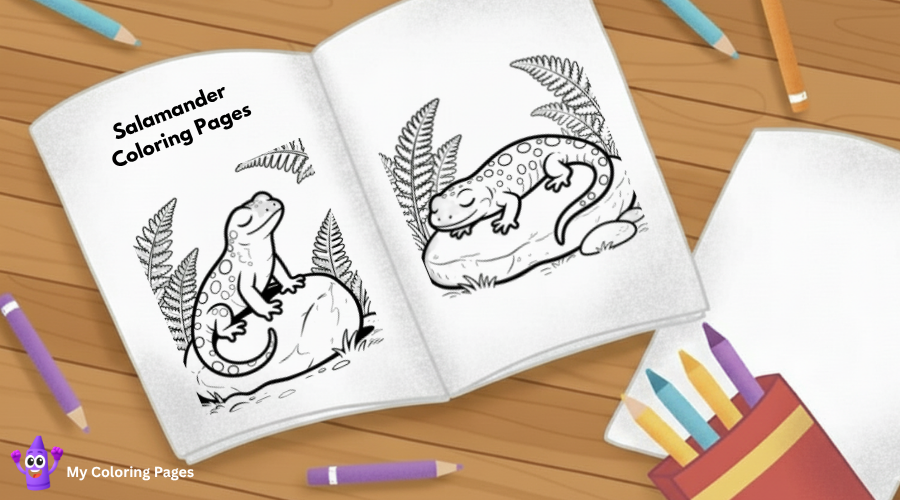 Salamander Coloring Pages