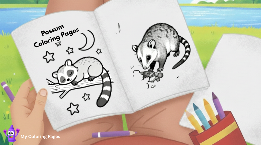 Possum Coloring Pages