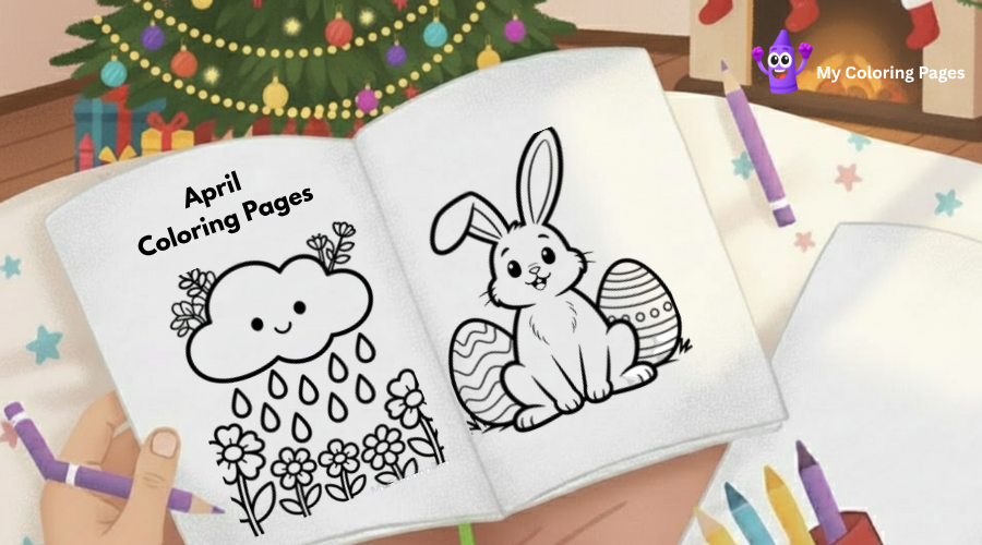 April Coloring Pages