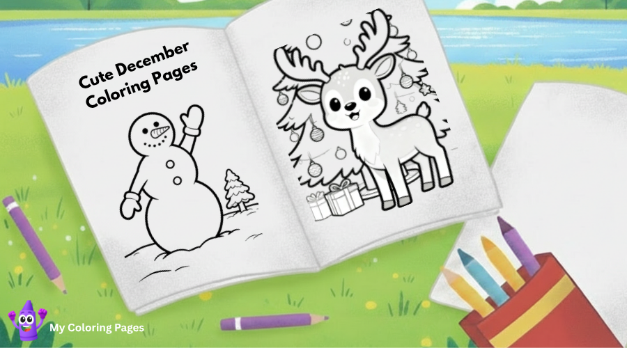 Cute December Coloring Pages