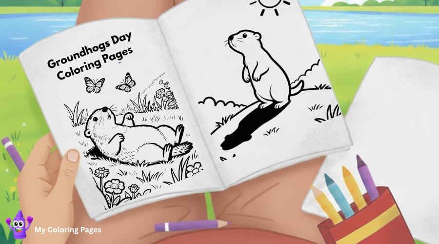 Groundhogs Day Coloring Pages