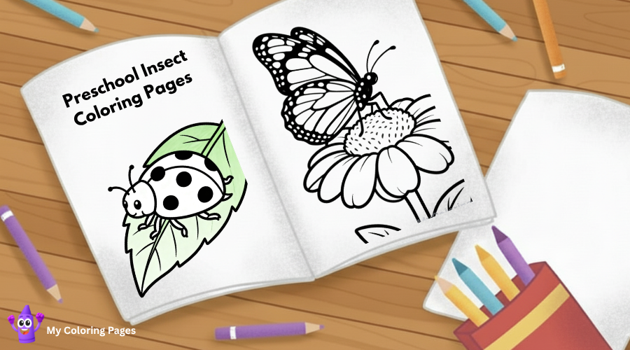 Preschool Insect Coloring Pages