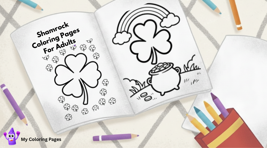 Shamrock Coloring Pages For Adults