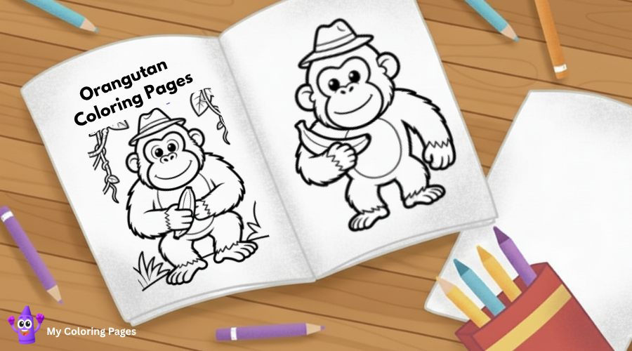 Orangutan Coloring Pages